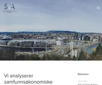 Samfunnsokonomisk-Analyse.no(Samfunnsøkonomisk) Screenshot