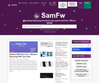 Samfw.com(Samsung Firmware Download) Screenshot