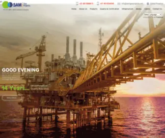 SamGasprojects.com(Sam Gas Projects Pvt) Screenshot
