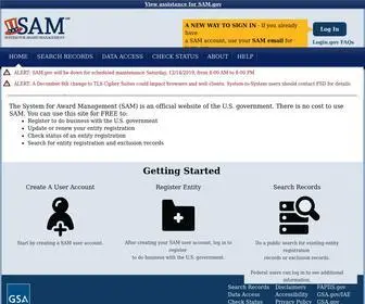 Sam.gov(The system for award management (sam)) Screenshot