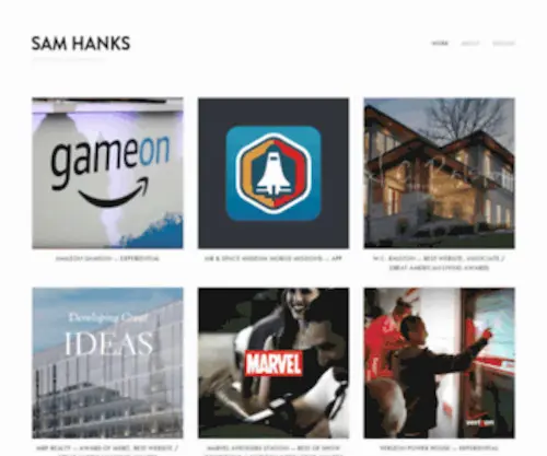Samhanksdesign.com(Sam Hanks Design) Screenshot