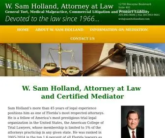 Samhollandlaw.com(Unsupported service) Screenshot