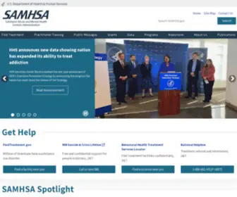 Samhsa.gov(Substance Abuse and Mental Health Services Administration) Screenshot