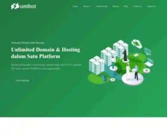 Samihost.com(Unlimited Domain & Hosting dalam Satu Platform) Screenshot