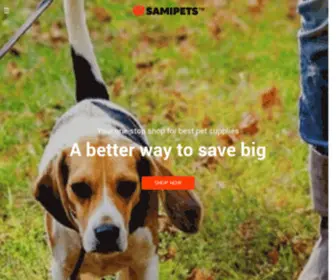 Samipets.com(Online pet supplies) Screenshot