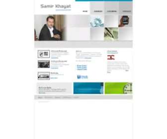 Samir.biz(The wesbite of Samir Khayat) Screenshot