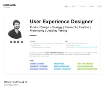 Samirazad.me(UI UX DESIGN) Screenshot