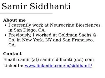 Samirsiddhanti.com(Samir Siddhanti) Screenshot