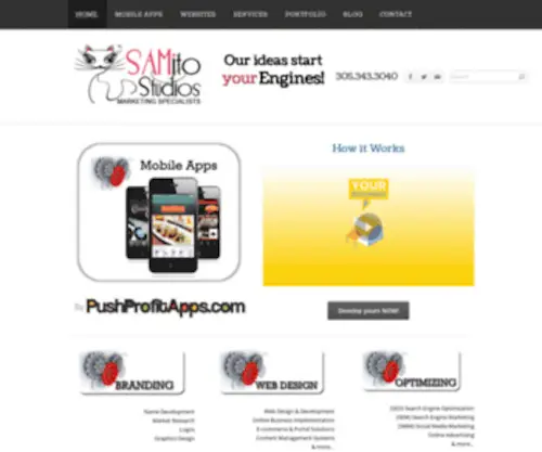 Samitostudios.com(Website Design Solutions for every budget) Screenshot