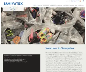 Samiyatex.com(Largest Second Hand Clothing & Shoes Exporter) Screenshot