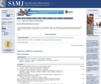 Samj.org.za(South African Medical Journal) Screenshot