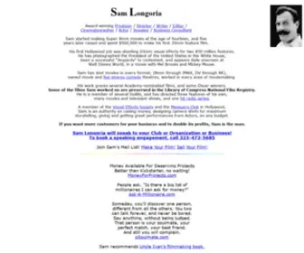 Samlongoria.com(Absolutely Sam Longoria Filmmaking) Screenshot