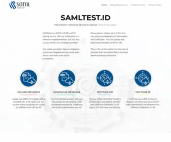 Samltest.id(samltest) Screenshot