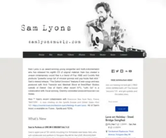 Samlyonsmusic.com(Sam Lyons) Screenshot