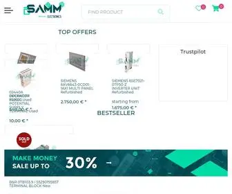 Samm-Electronics.com(Webshop for Industrial Electronics) Screenshot
