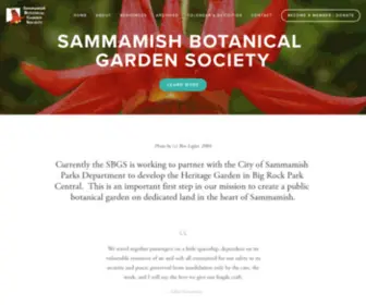 Sammamishbotanical.org(Sammamish Botanical Garden Society) Screenshot