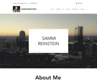 Sammireinstein.com(Explore Sammi Reinstein's online portfolio and resume. Sammi) Screenshot