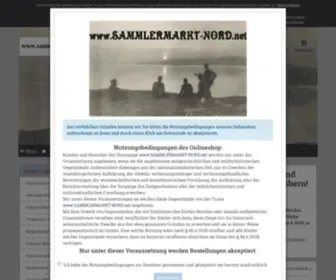 Sammlermarkt-Nord.net(Sammlermarkt-Nord, militärische Antiquitäten und Zeitgeschichte) Screenshot