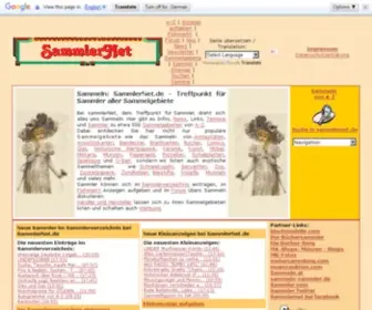 Sammlernet.de(Sammeln und sammeln) Screenshot