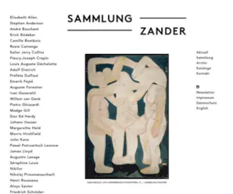 Sammlung-Zander.de(Sammlung Zander) Screenshot