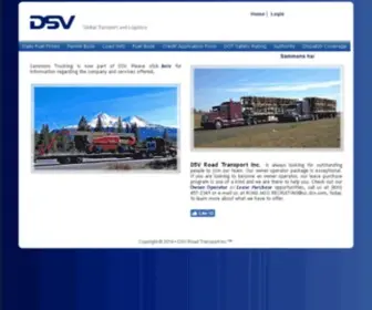 Sammonstrucking.com(DSV United States Global Transport and Logistics) Screenshot