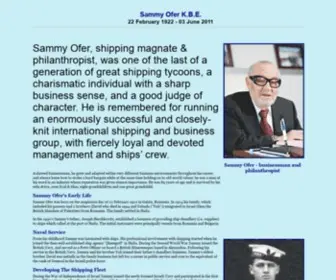 Sammy-Ofer.com(Sammy Ofer) Screenshot