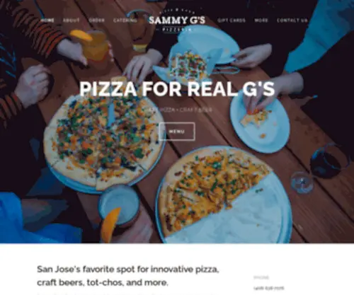 Sammygspizza.com(Sammy G's Pizza) Screenshot