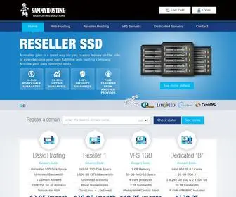 Sammyhosting.com(Web Hosting Services) Screenshot