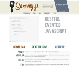 Sammyjs.org(Sammy.js) Screenshot