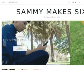 Sammymakessix.com(Sammy Makes Six) Screenshot