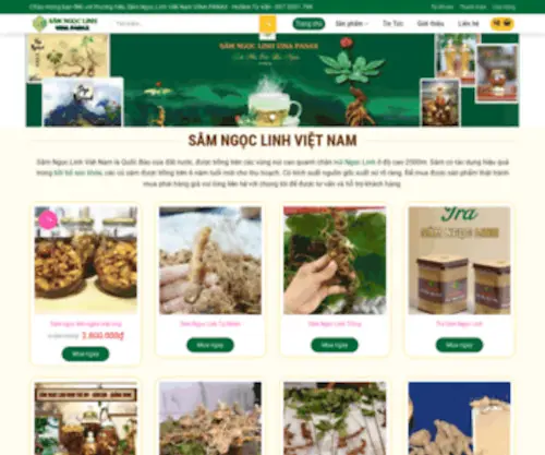 Samngoclinhvietnam.com(Sâm) Screenshot
