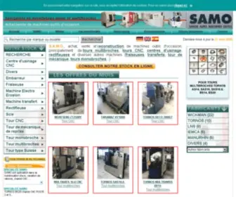 Samo.fr(Achat vente et reconstruction de machines) Screenshot