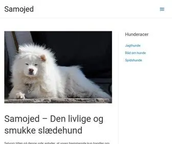 Samojed.dk(Alt om Hunde og Hunderacer fra Hundefoder til Træning) Screenshot