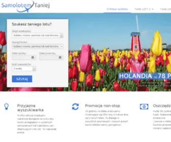 Samolotemtaniej.pl(Tanie loty) Screenshot