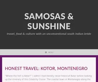 Samosasandsunshine.com(Travel, Food & Culture with an Unconventional South Indian Bride) Screenshot
