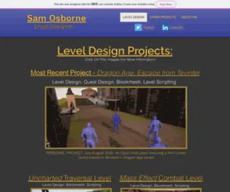 Samosborne.eu(LEVEL DESIGN) Screenshot