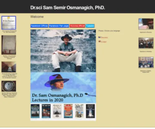 Samosmanagich.com(Semir Osmanagic) Screenshot