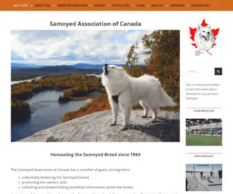 Samoyed.ca(Samoyed Association of Canada) Screenshot