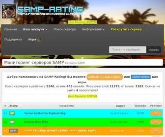 Samp-Rating.ru(Рейтинг серверов San Andreas Multiplayer ( SAMP )) Screenshot