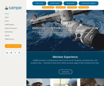Sampe.org(SAMPE Website 2013) Screenshot