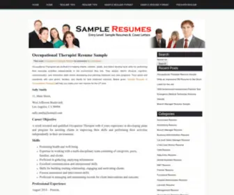 Sample-Resumes-Plus.com(Welcome) Screenshot