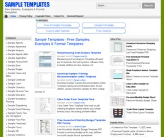 Sample-Templates123.com(Sample Templates 123) Screenshot