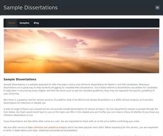 Sampledissertations.com(Sample Dissertations) Screenshot