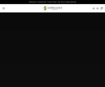 Samplehausanything.com(Sample Haus Anything) Screenshot