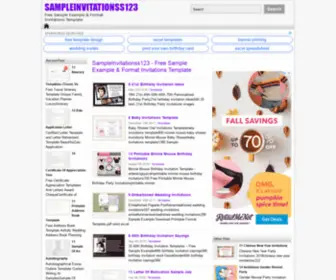 Sampleinvitationss123.com(Template Invitations) Screenshot