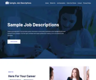 Samplejobdescriptions.org(Sample Job Descriptions) Screenshot
