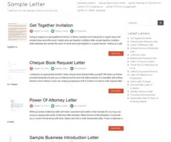 Sampleletterpro.com(Letter Samples) Screenshot