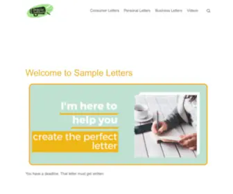 Sampleletters.website(Sample Letters) Screenshot