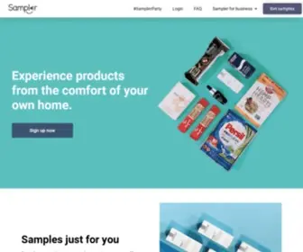 Sampler.io(Personalized Free Samples) Screenshot