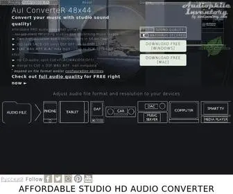 Samplerateconverter.com(HD audio converter software of ISO (aka SACD ISO only)) Screenshot